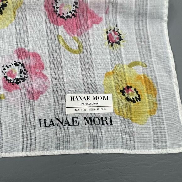 Hanae Mori Floral Handkerchief - Picture 2 of 4